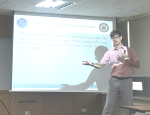 Prof. Alaric Naude of Global Listening Centre doing presentation to nurses on, "Listening to patients of eating disorders" at Suwan Science College South Korea.