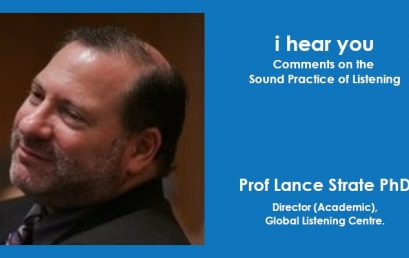 I hear you : Comments on the Sound Practice of Listening