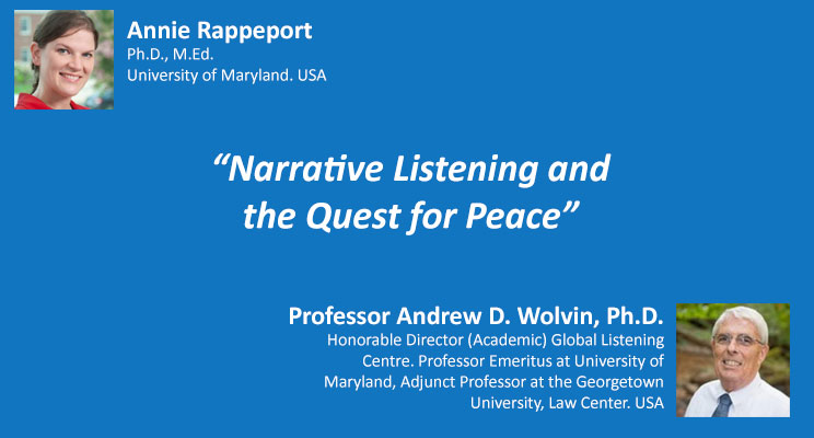 Narrative Listening and the Quest for Peace Narrative Listening and the Quest for Peace