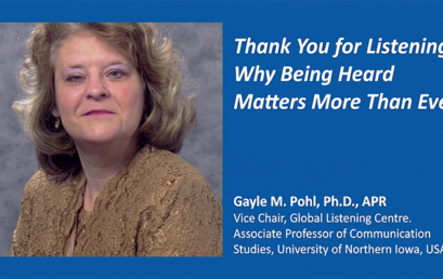 Thank You for Listening: Why Being Heard Matters More Than Ever